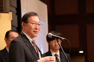 乾杯：東北大学客員教授・元大洗センター長 松井秀樹氏