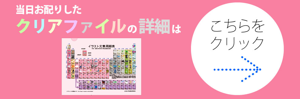 元素のクリアファイル